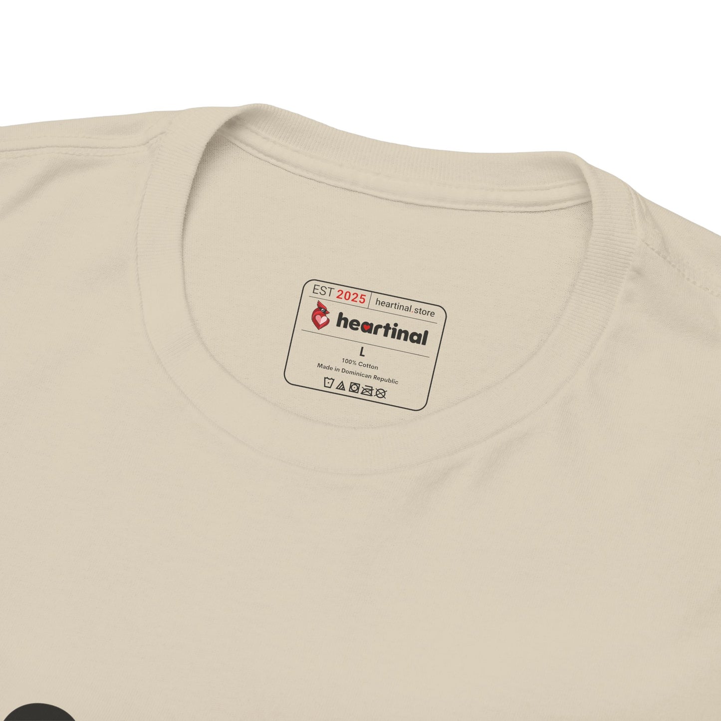 heartinal® "Heart on Your Sleeve" T-Shirt — Wordmark Logo Front with "Nutrition Facts" Back Tee