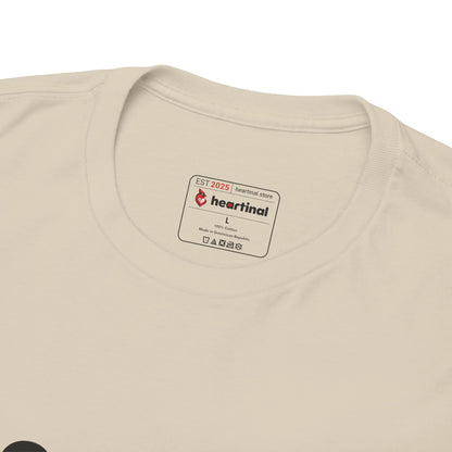 heartinal® "Heart on Your Sleeve" T-Shirt — Wordmark Logo Front with "Nutrition Facts" Back Tee