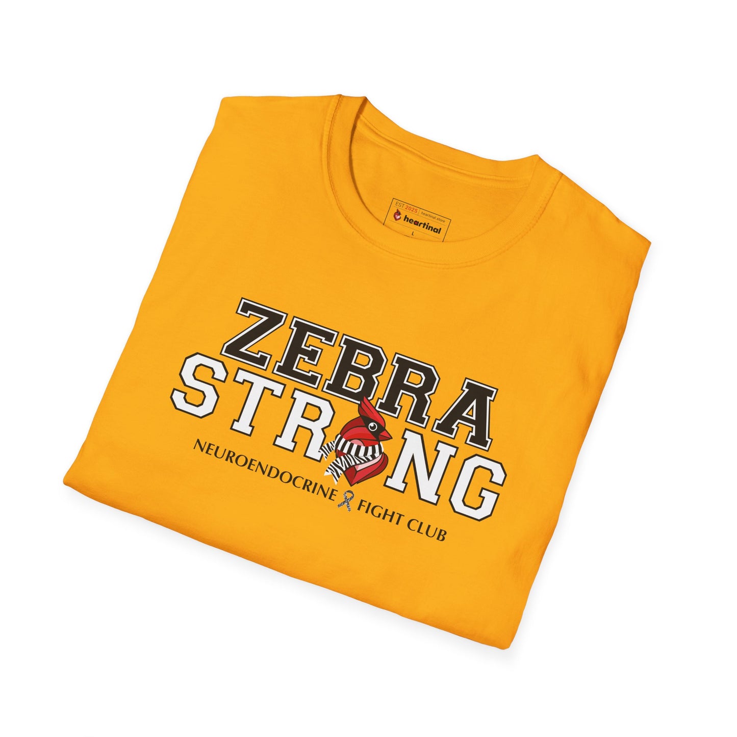 Zebra Strong T-Shirt — Neuroendocrine Cancer Fight Club Awareness Support Tee
