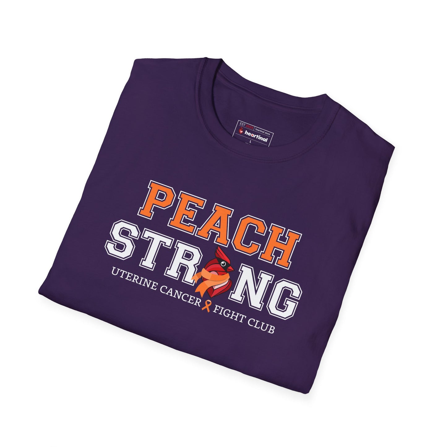 Peach Strong T-Shirt — Uterine Endometrial Cancer Fight Club Awareness Tee