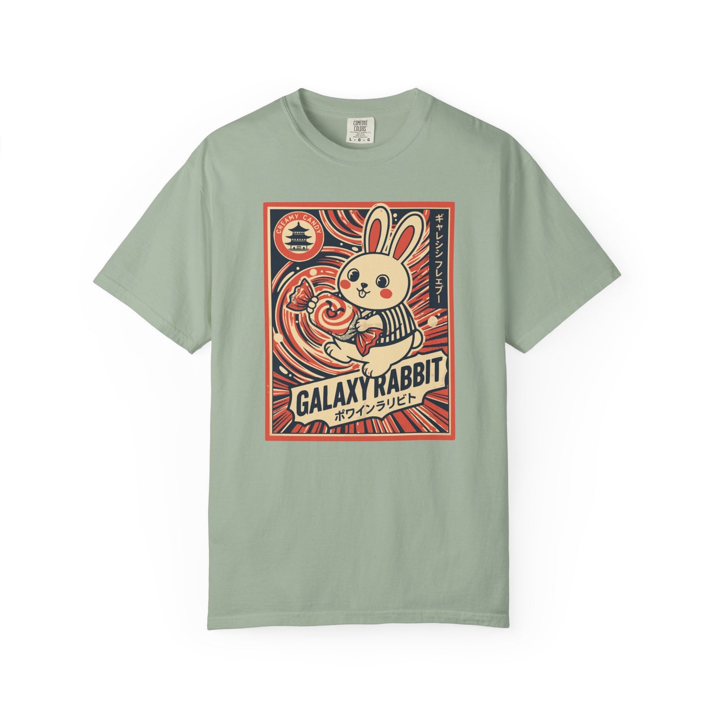 "Galaxy Rabbit" Milk Candy Graphic T-Shirt — Cute Japanese Anime Bunny Tee