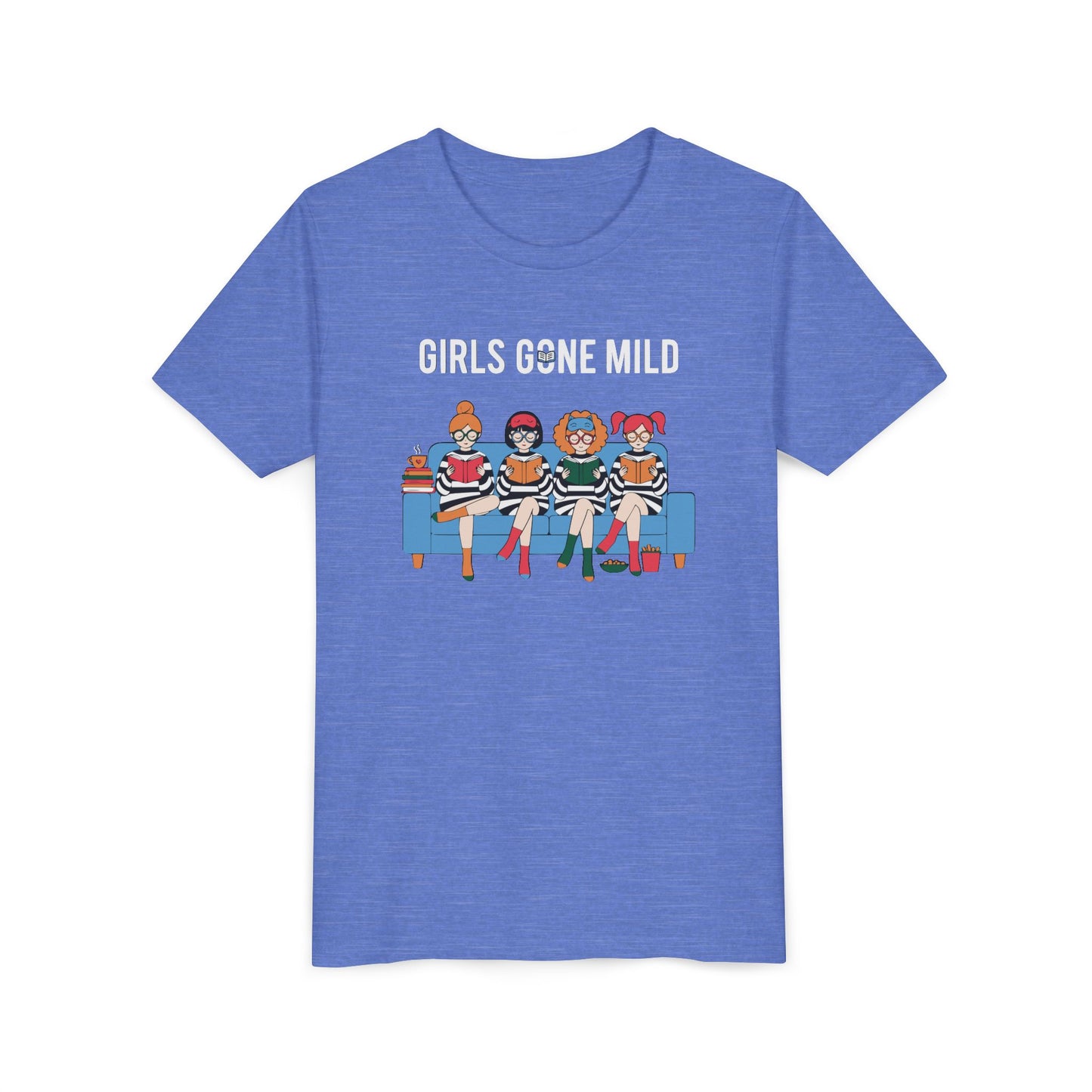 "Girls Gone Mild" Youth Tee – Cute Reading Club Graphic T-Shirt