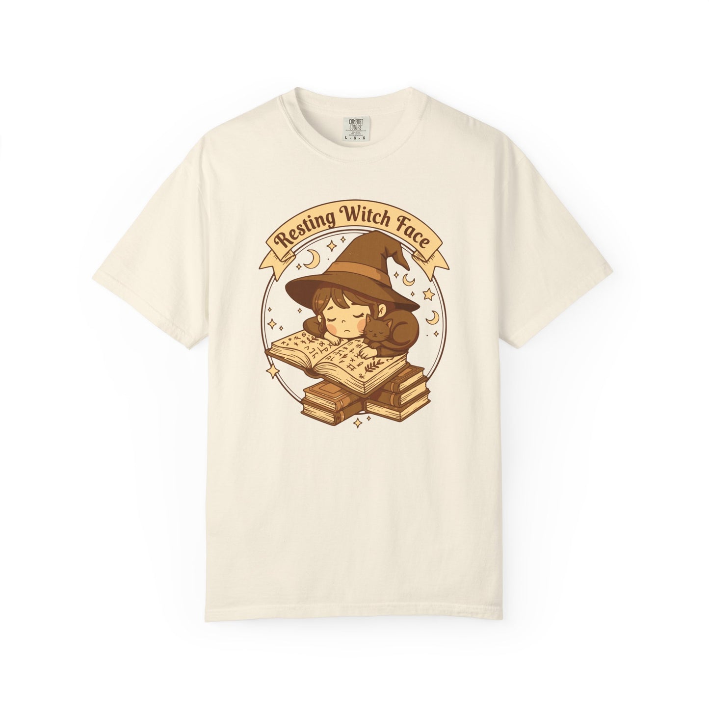 Resting Witch Face T-Shirt — Cute Witch Sleeping Graphic Tee