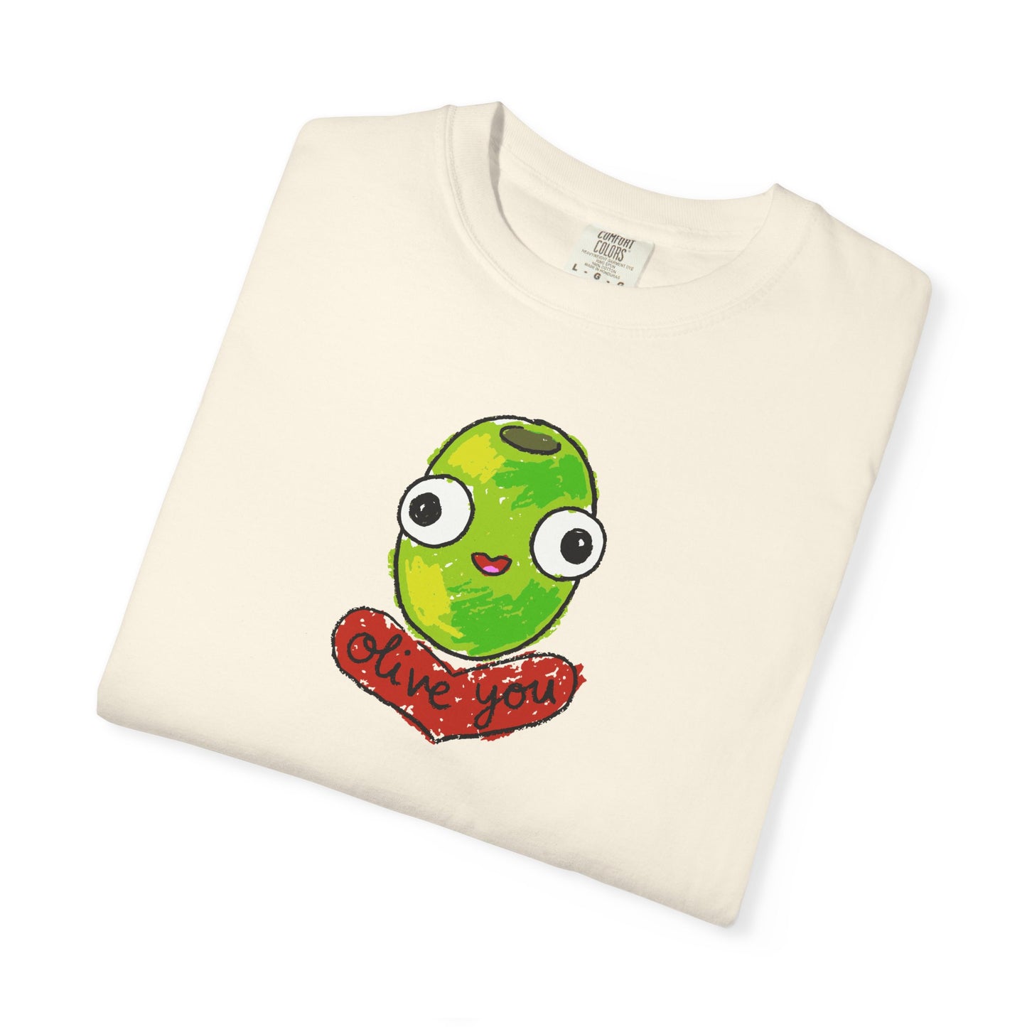 "Olive You" Cute Graphic T-Shirt - Love Tee