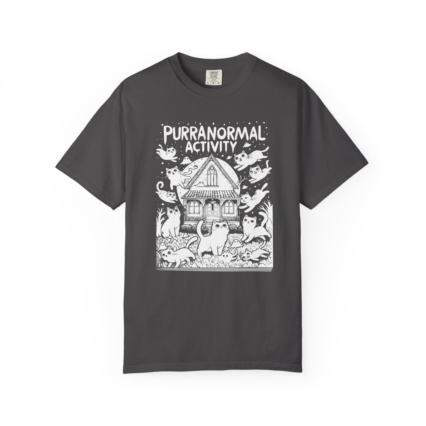 "Purranormal Activity" Cat T-Shirt — Spooky Paranormal Cat Lovers Graphic Tee