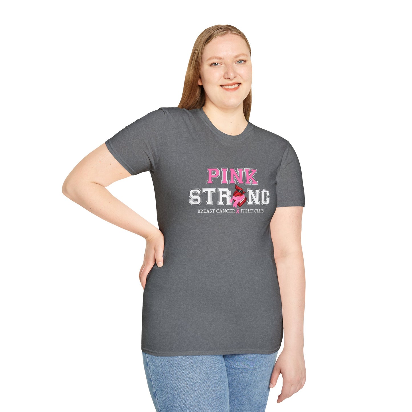 Pink Strong T-Shirt — Breast Cancer Fight Club Awareness Tee