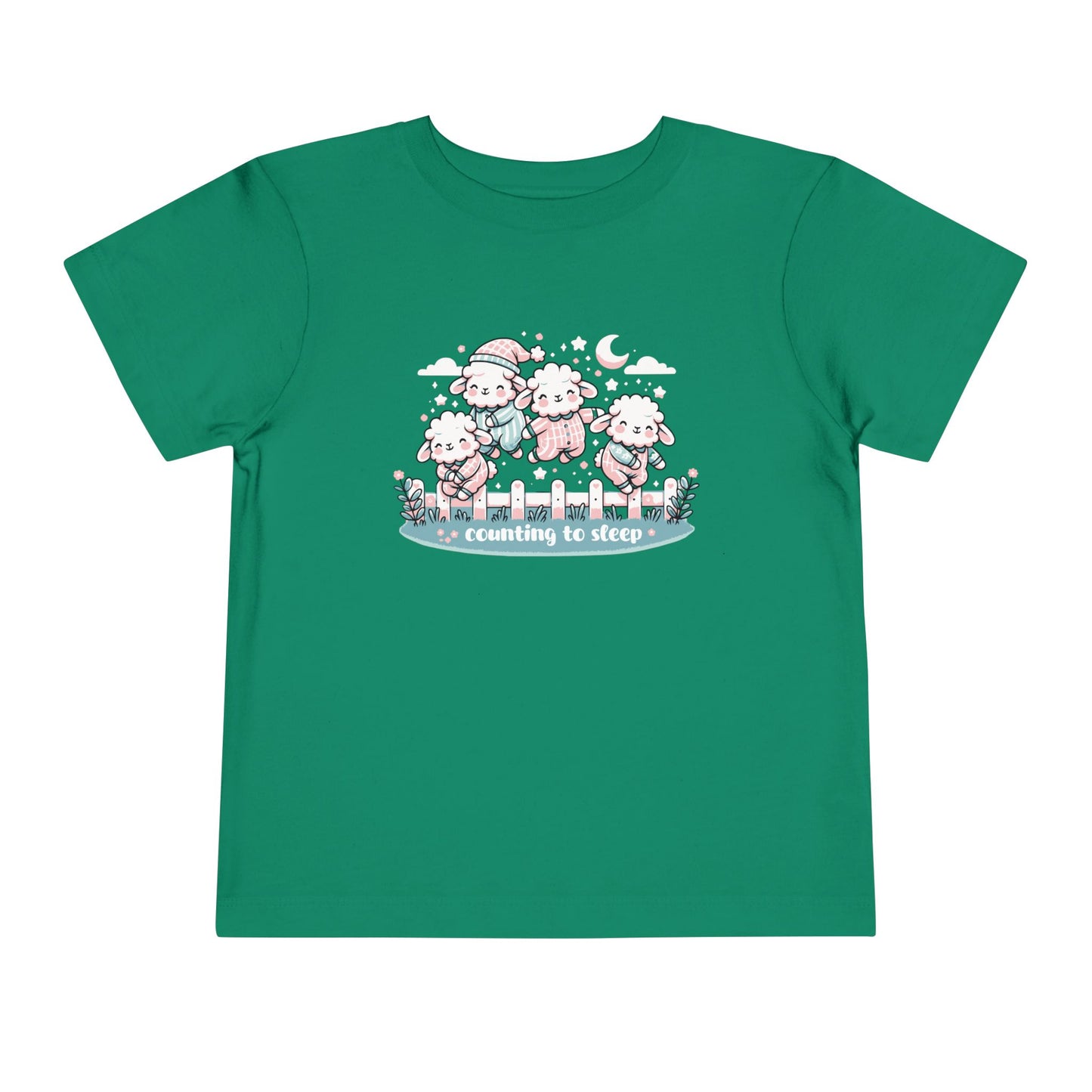 "Counting to Sleep" Toddler Tee — Cute Sleepy Sheep Bedtime Shirt