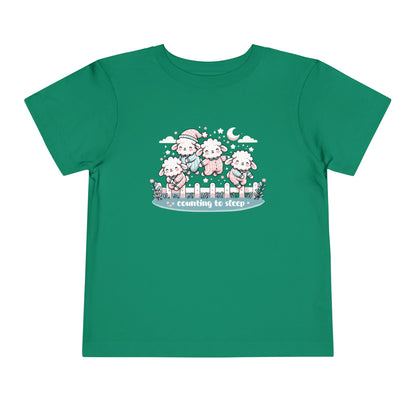 "Counting to Sleep" Toddler Tee — Cute Sleepy Sheep Bedtime Shirt