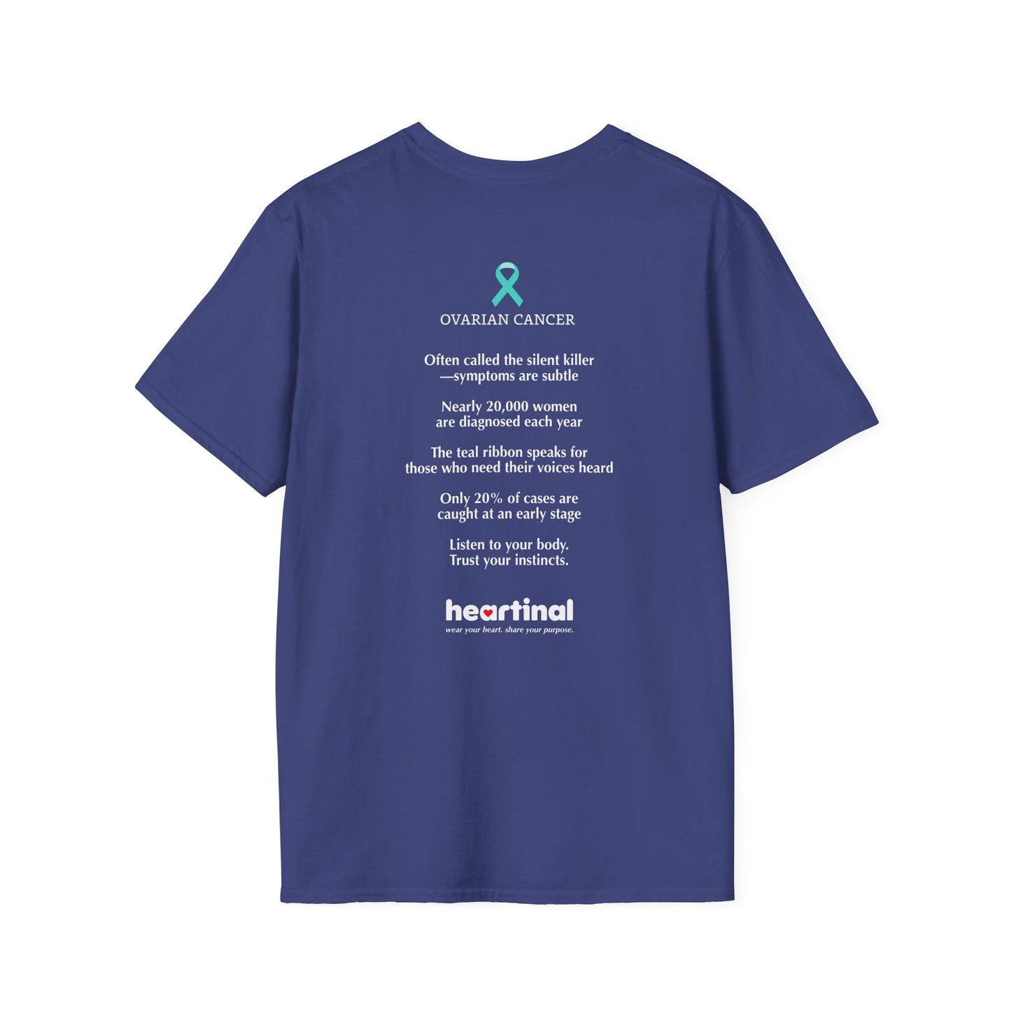 Teal Strong T-Shirt — Ovarian Cancer Awareness Support Tee