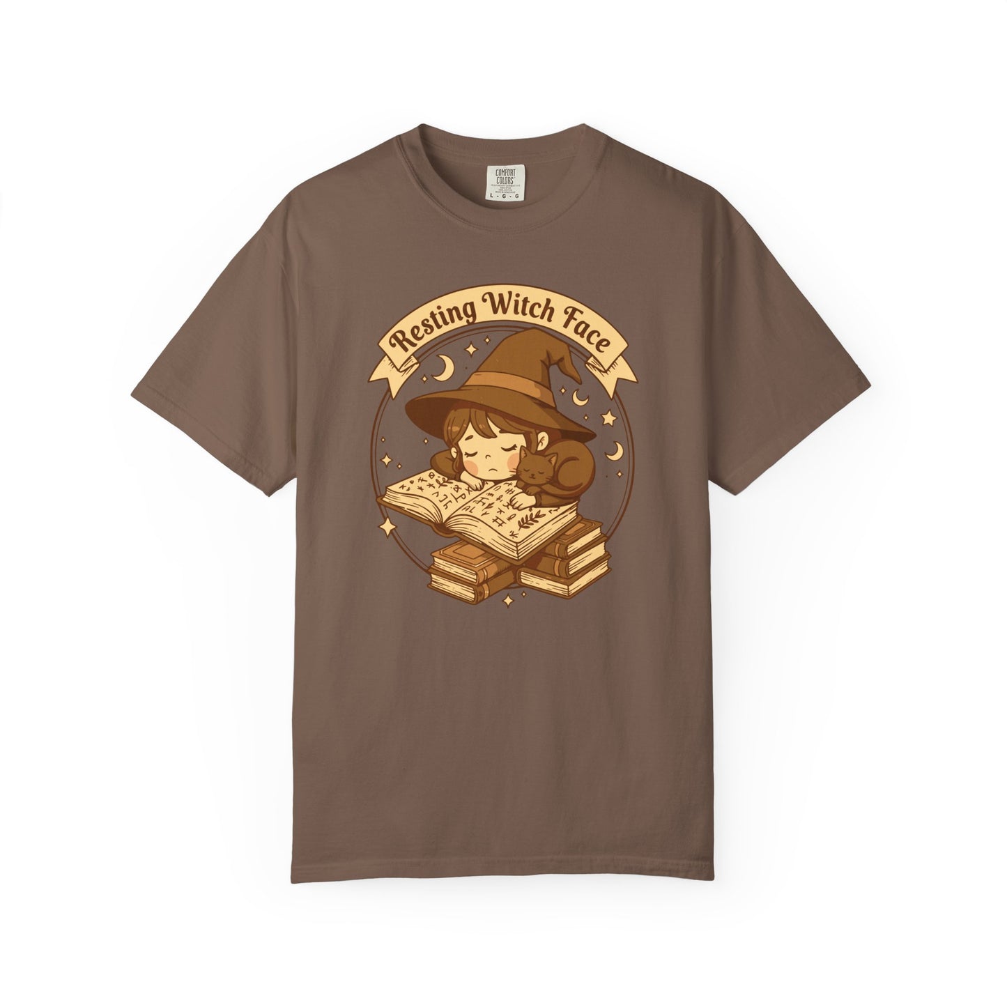 Resting Witch Face T-Shirt — Cute Witch Sleeping Graphic Tee