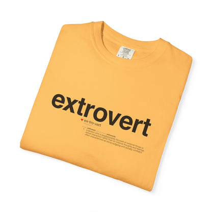 Extrovert T-Shirt — "Extrovert" Front + Nutrition Facts Back Graphic Tee