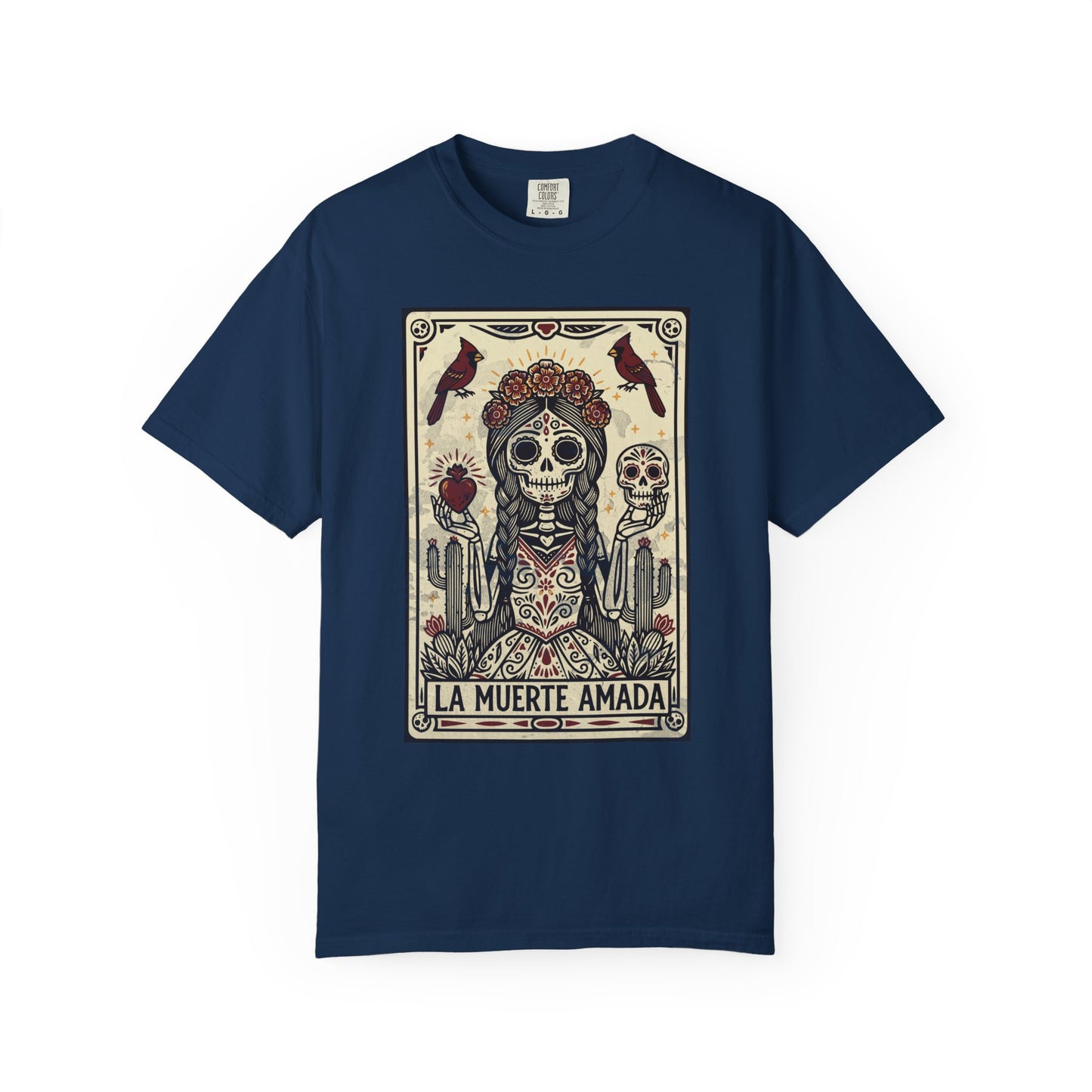 "La Muerte Amada" T-Shirt — Day of the Dead Skull Art Tee