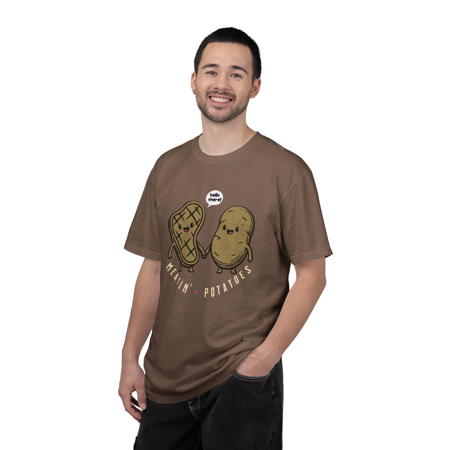 Meatin' Potatoes T-Shirt — Cute Steak & Potato Graphic Tee