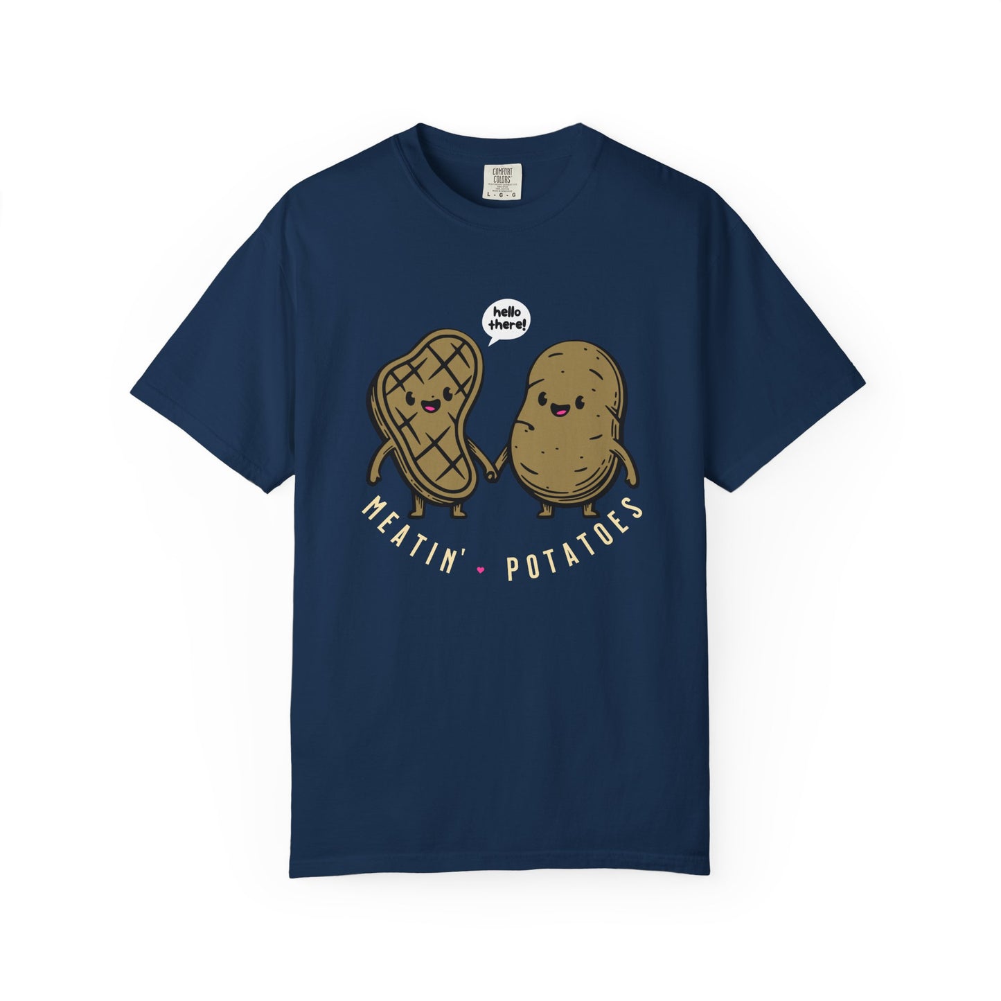 Meatin' Potatoes T-Shirt — Cute Steak & Potato Graphic Tee
