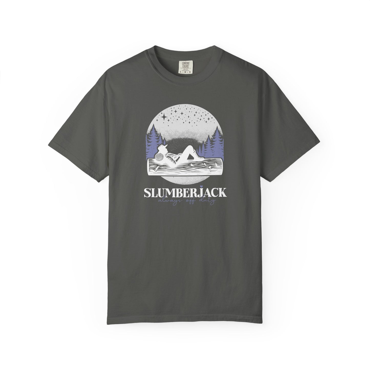 Slumberjack Campfire Graphic T-Shirt — Relaxing Night Sky Outdoor Tee