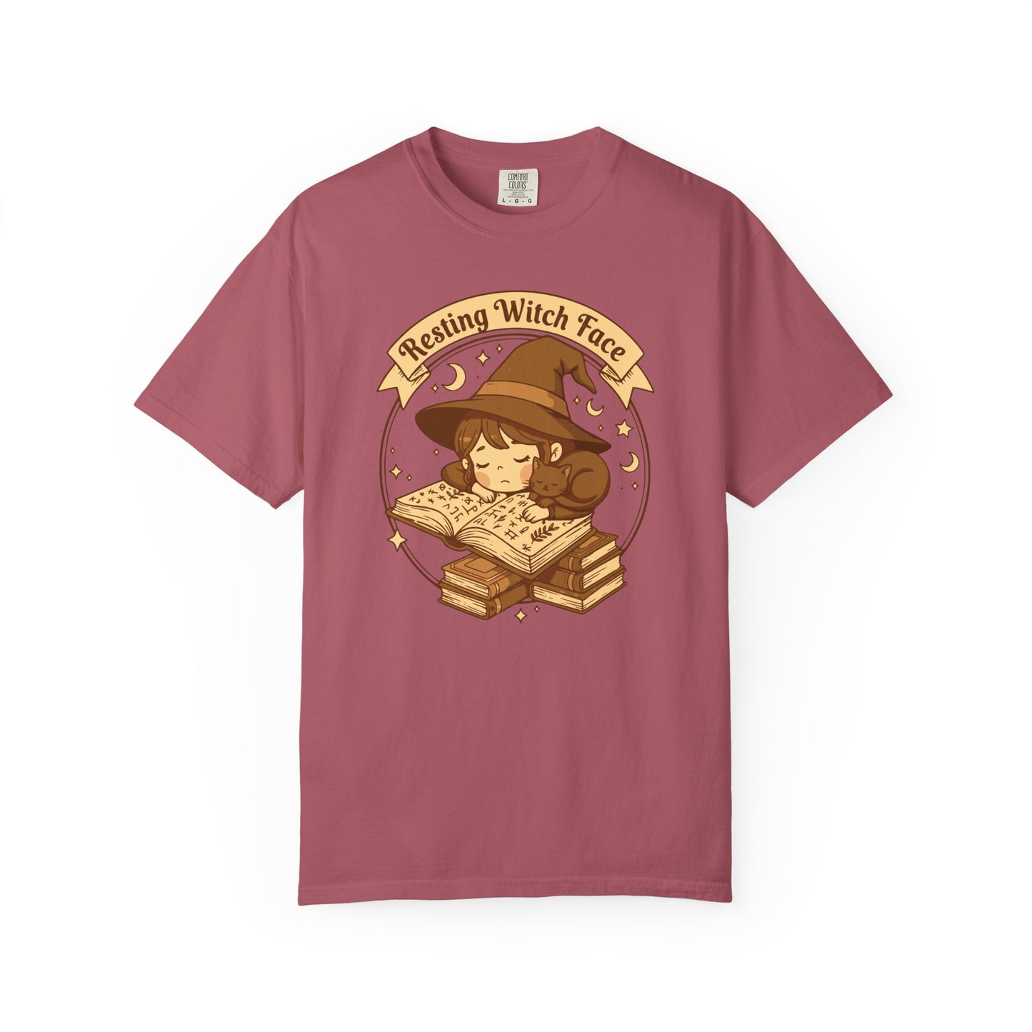 Resting Witch Face T-Shirt — Cute Witch Sleeping Graphic Tee