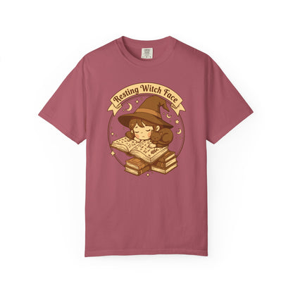 Resting Witch Face T-Shirt — Cute Witch Sleeping Graphic Tee