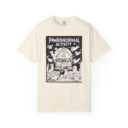 "Pawranormal Activity" Dog T-Shirt - Haunted House Fun Graphic Tee