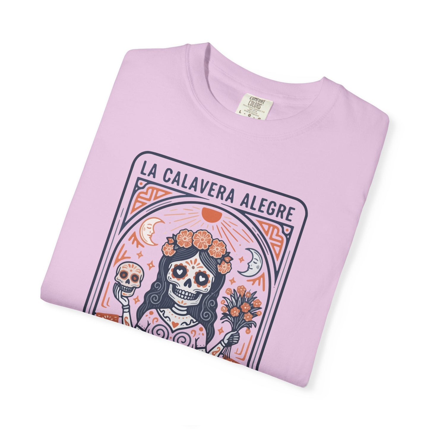 "La Calavera Alegre" T-Shirt — Día de Muertos Day of the Dead Graphic Tee