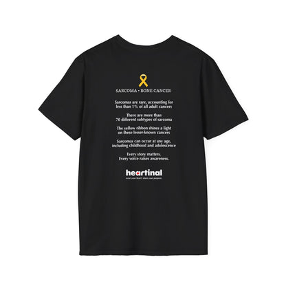Yellow Strong T-Shirt — Sarcoma Bone Cancer Fight Club Awareness Tee