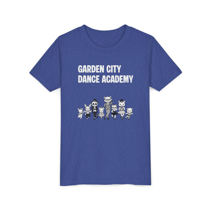 "Garden City Dance Academy" Youth Tee — Kids Dance Club Cartoon Dancers T-Shirt