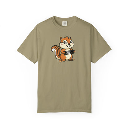"Chestnuts: Chest" Couples Tee - Chipmunk Censored 'CHEST' Chestnut Graphic T-Shirt