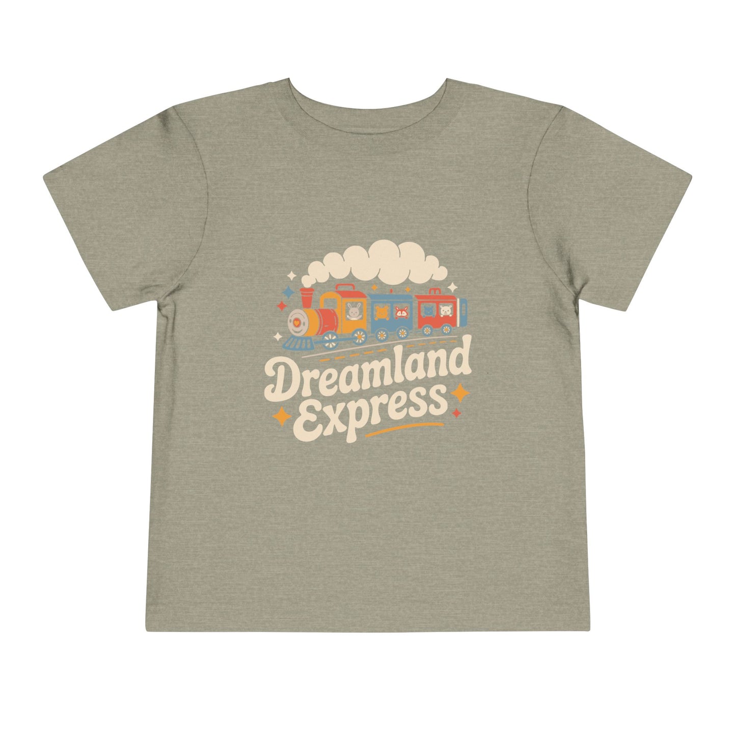 "Dreamland Express" Toddler Tee — Cute Train Kids Graphic T-Shirt