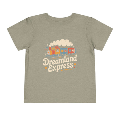 "Dreamland Express" Toddler Tee — Cute Train Kids Graphic T-Shirt