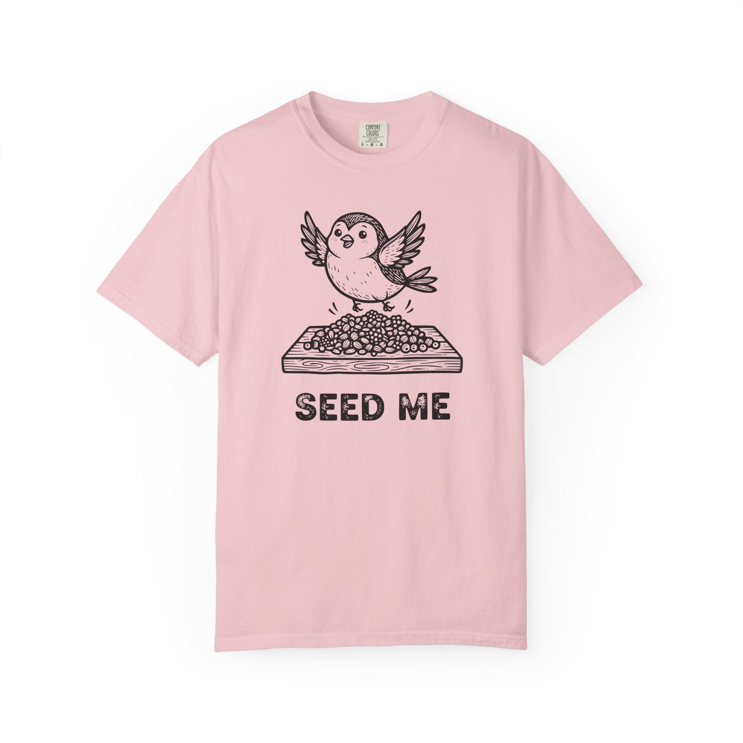 "Seed Me" Bird Watching T-Shirt - Funny Birder Gift - Bird Lover Humor