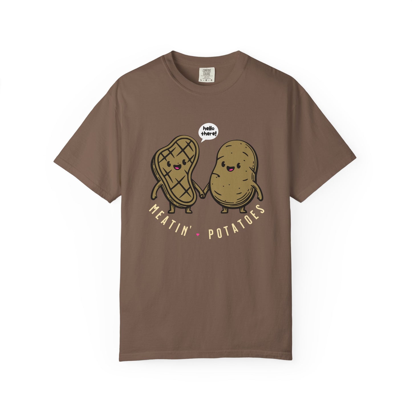 Meatin' Potatoes T-Shirt — Cute Steak & Potato Graphic Tee