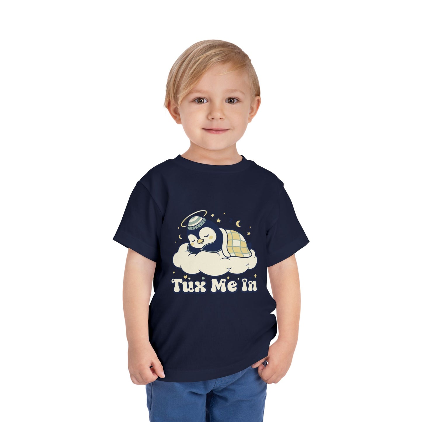 'Tux Me In' Toddler Tee —  Sleepy Penguin Short Sleeve Kids Shirt