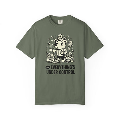 "Everything’s Under Control... I Think" T-Shirt — Cute Chaos Cartoon Tee