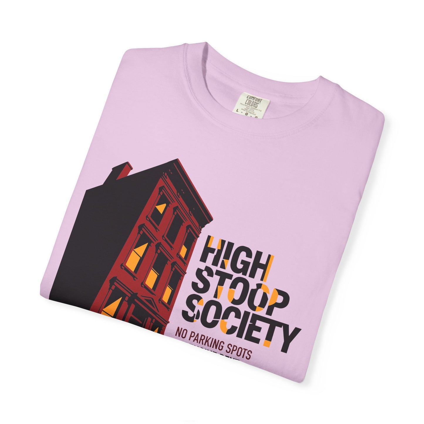 "High Stoop Society" T-Shirt — Vintage Brooklyn New York Brownstone Graphic Tee