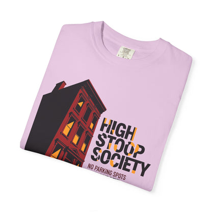 "High Stoop Society" T-Shirt — Vintage Brooklyn New York Brownstone Graphic Tee