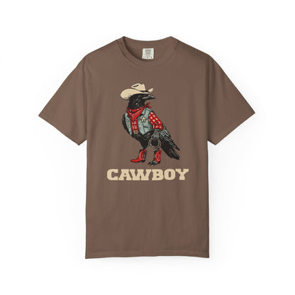 "Cawboy" Couples Tee — Western Crow Cowboy Graphic T-Shirt