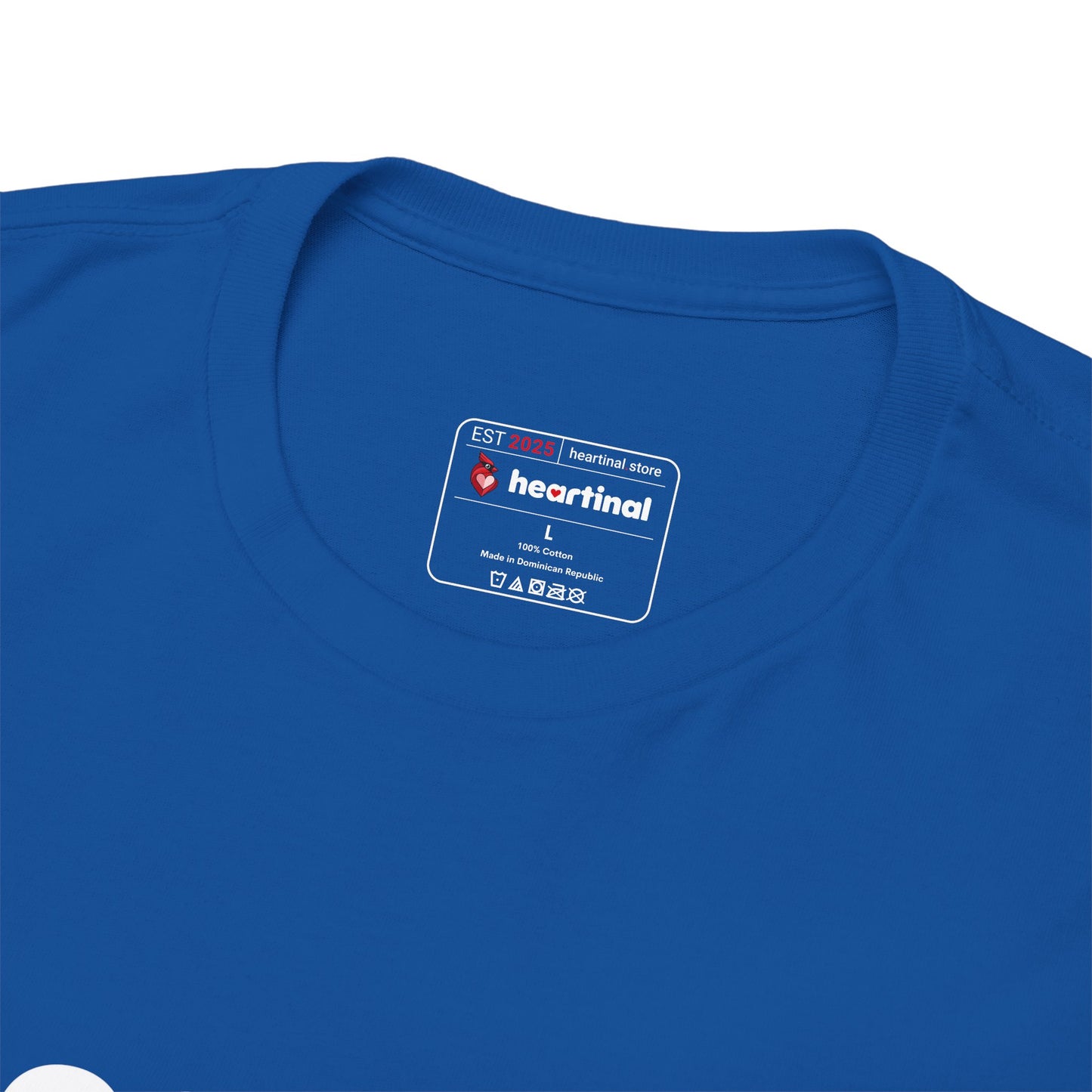 heartinal® "Heart on Your Sleeve" T-Shirt — Wordmark Logo Front with "Nutrition Facts" Back Tee