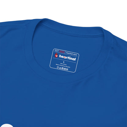 heartinal® "Heart on Your Sleeve" T-Shirt — Wordmark Logo Front with "Nutrition Facts" Back Tee