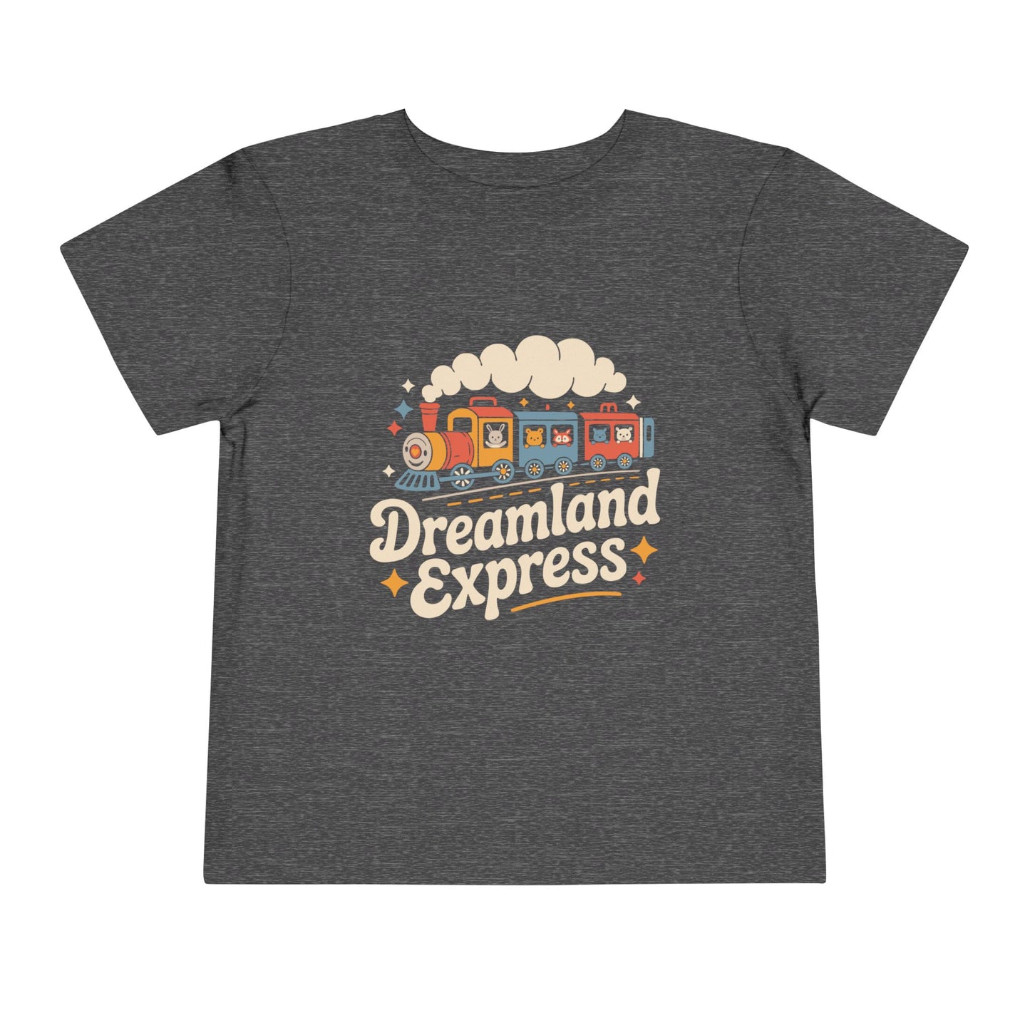 "Dreamland Express" Toddler Tee — Cute Train Kids Graphic T-Shirt