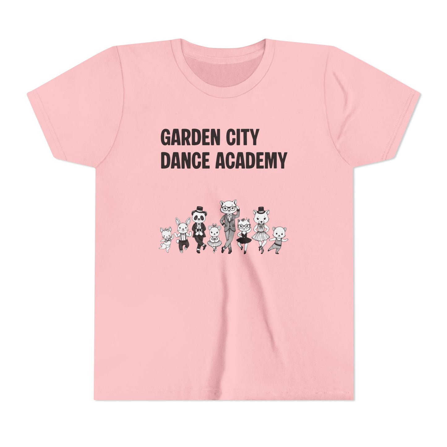 "Garden City Dance Academy" Youth Tee — Kids Dance Club Cartoon Dancers T-Shirt