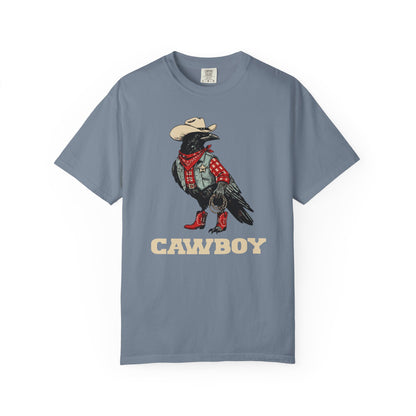 "Cawboy" Couples Tee — Western Crow Cowboy Graphic T-Shirt