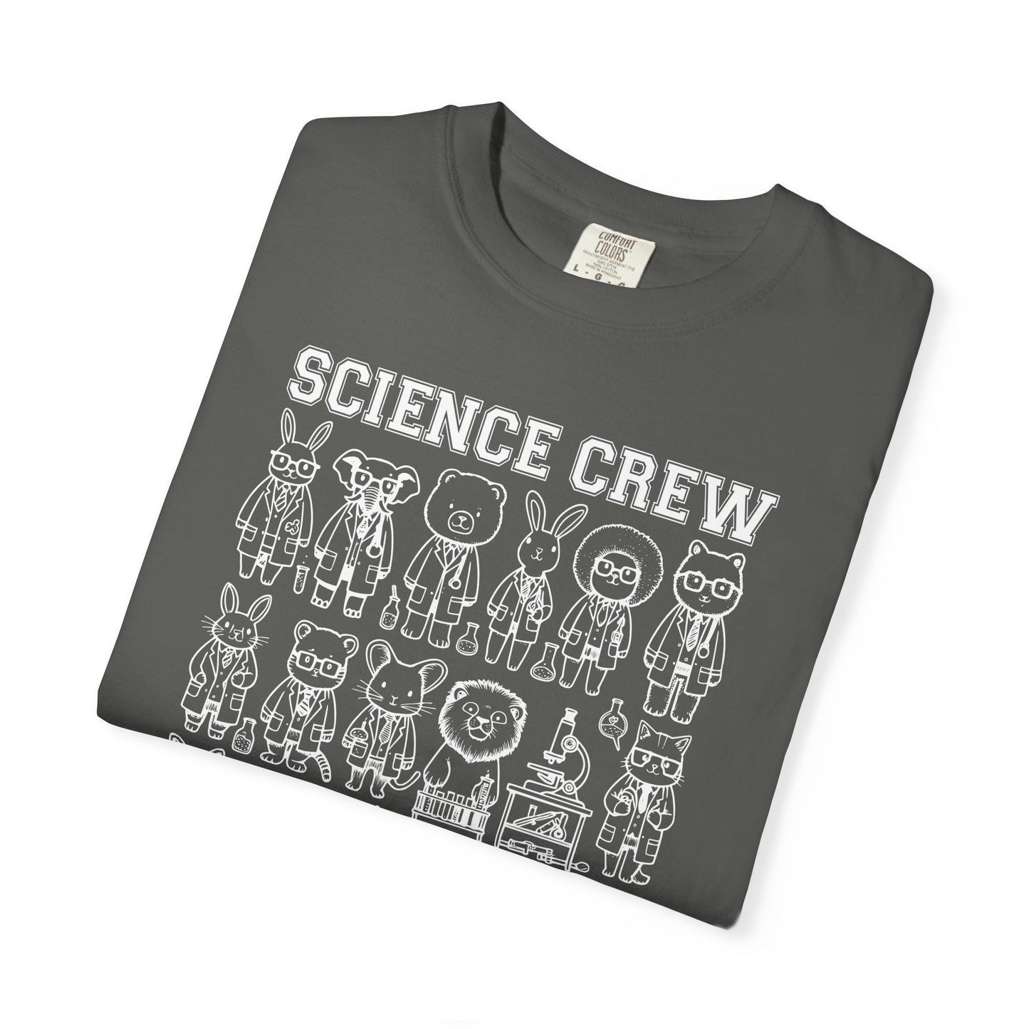 "Science Crew: Class of CO₂" T-Shirt - Cartoon Chemistry Cute Animal Tee