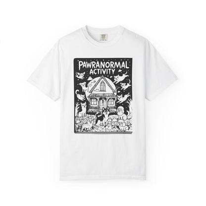 "Pawranormal Activity" Dog T-Shirt - Haunted House Fun Graphic Tee