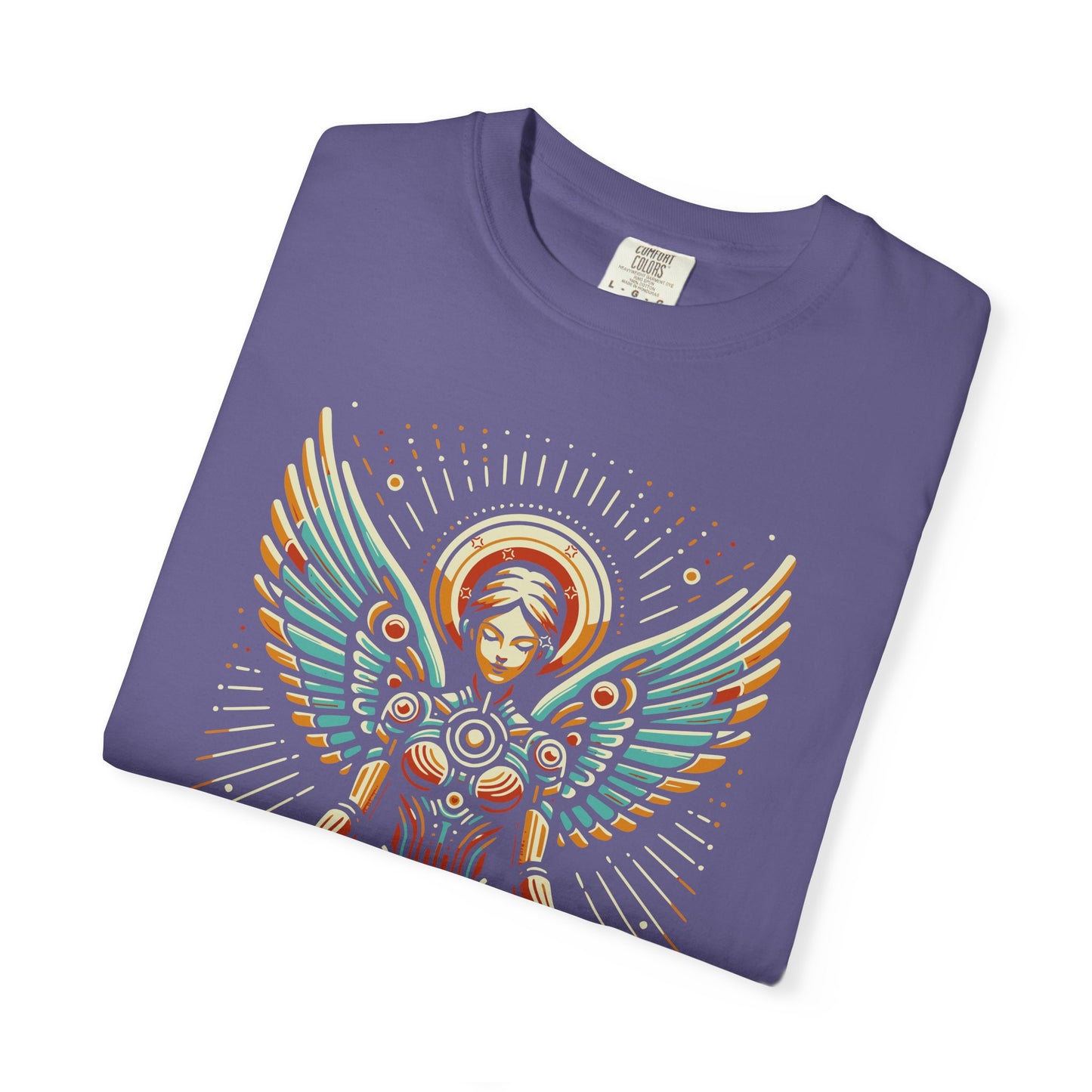"Glitched Goddess (Under Construction)" T-Shirt — Unhinged Attitude Retro Sci‑Fi Graphic Tee