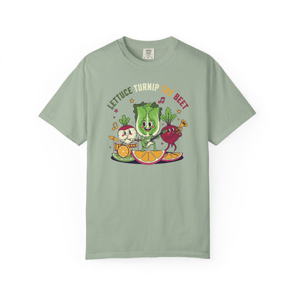 Lettuce Turnip The Beet T-Shirt — Cute Vegetable Band Graphic Tee