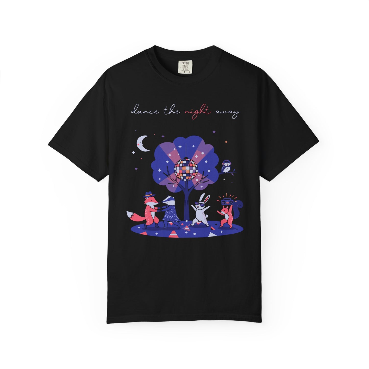 Dance the Night Away T-Shirt — Night Forest Animals Graphic Tee