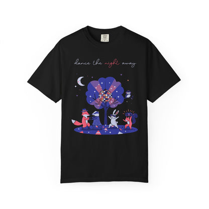 Dance the Night Away T-Shirt — Night Forest Animals Graphic Tee