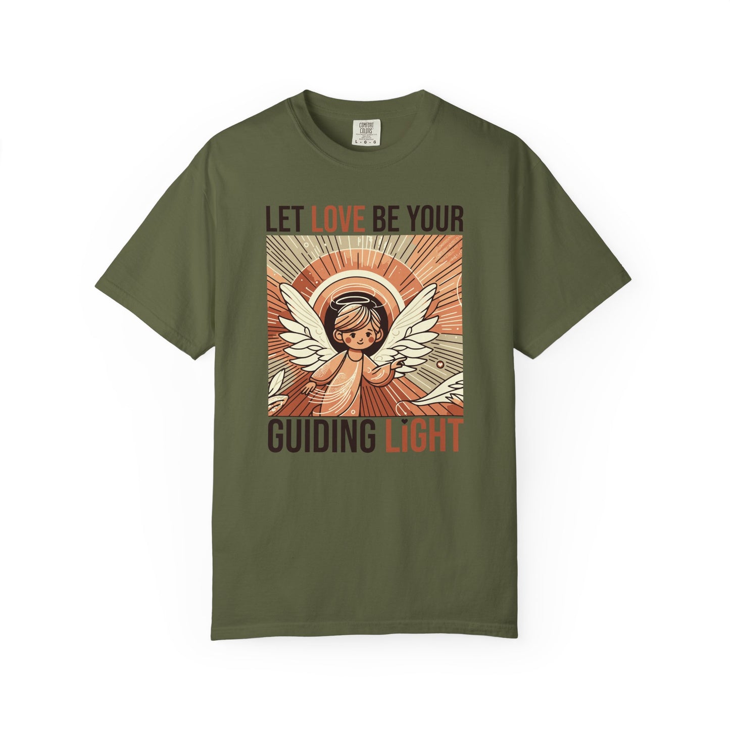Let Love Be Your Guiding Light T-Shirt — Angelic Inspirational Graphic Tee