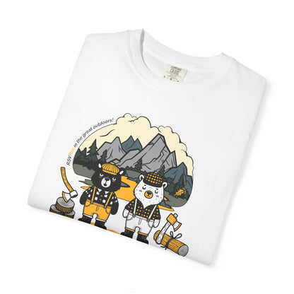 Slumberjack Party T-Shirt — Outdoor Pee Lumberjack Mountain Bears Graphic Tee