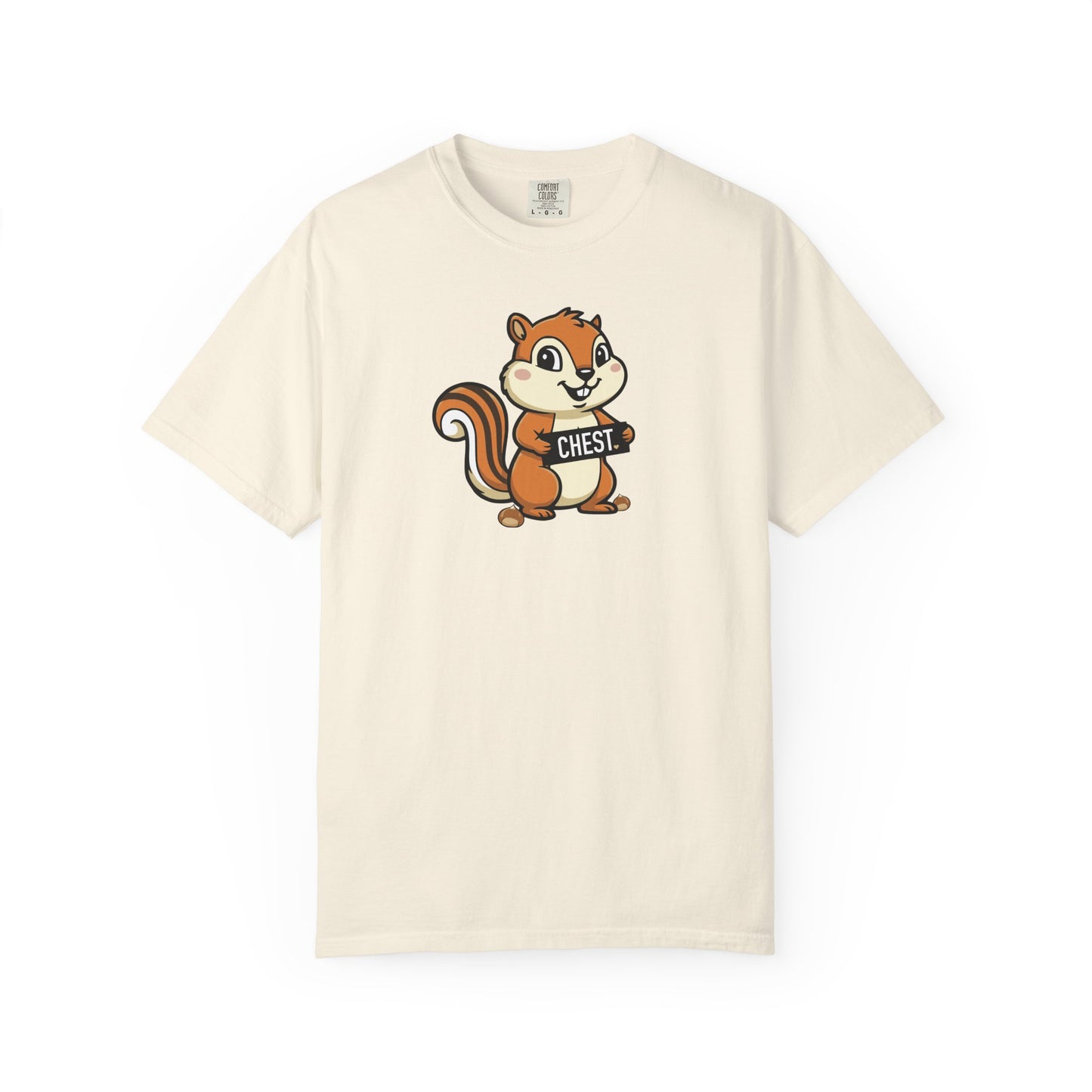 "Chestnuts: Chest" Couples Tee - Chipmunk Censored 'CHEST' Chestnut Graphic T-Shirt