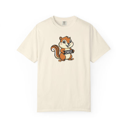 "Chestnuts: Chest" Couples Tee - Chipmunk Censored 'CHEST' Chestnut Graphic T-Shirt